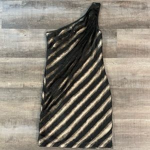 As U Wish One Shoulder Sequin Dress